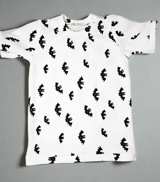 Boy's Bat pattern Casual Tee