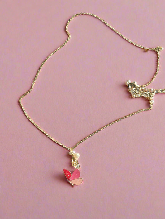 Glitter Butterfly Dreams Necklace