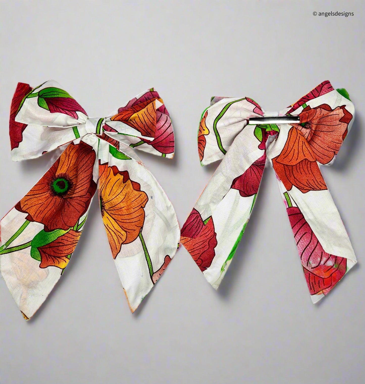 Large Floral print Bows