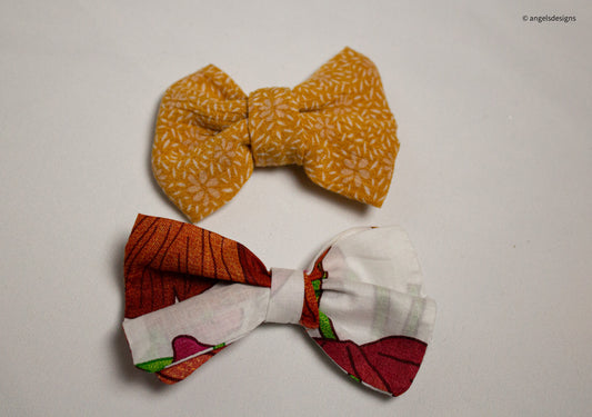 Girl's Floral print hairbows