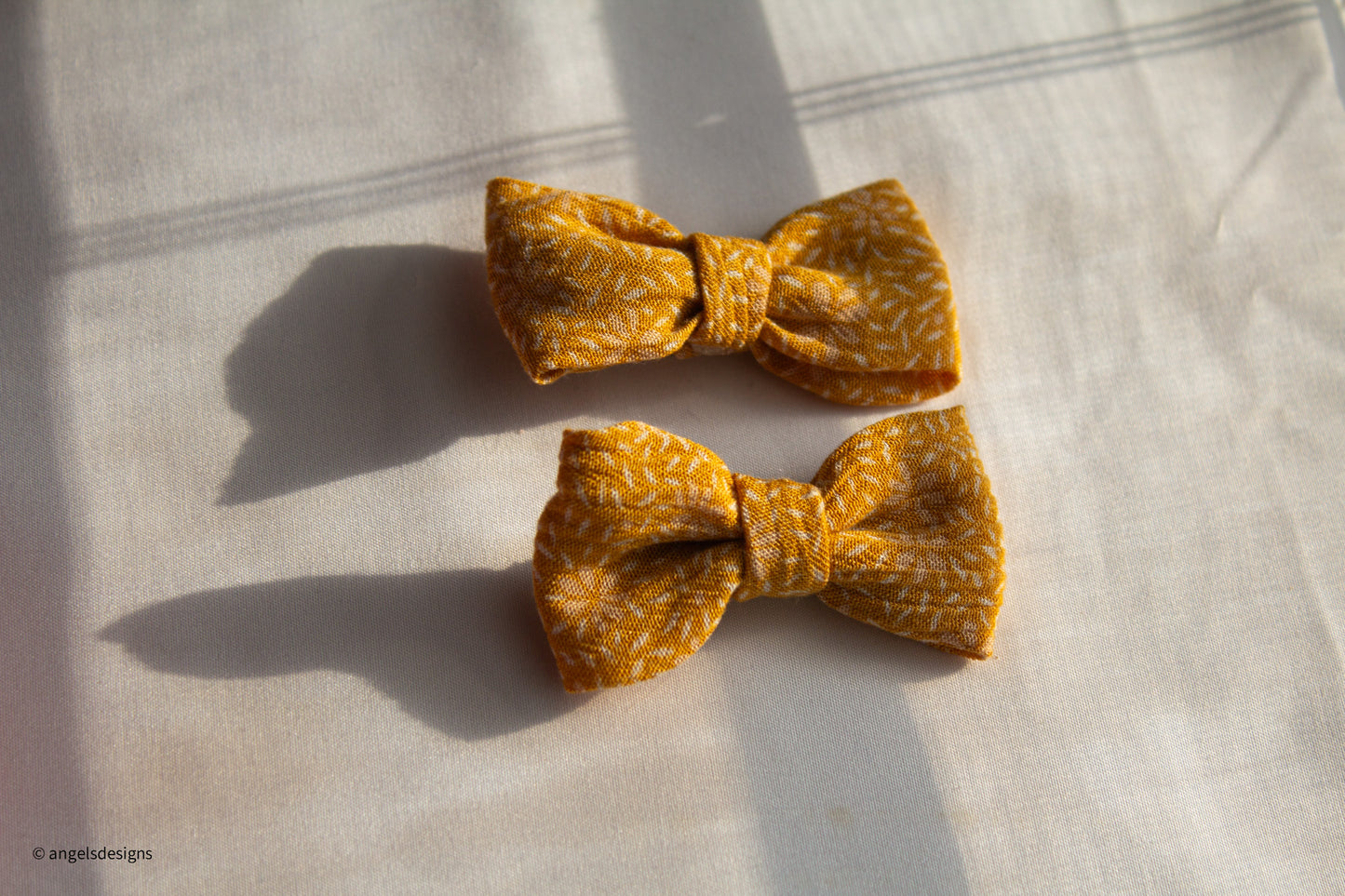Pigtail Fabric and Ribbon hair bows
