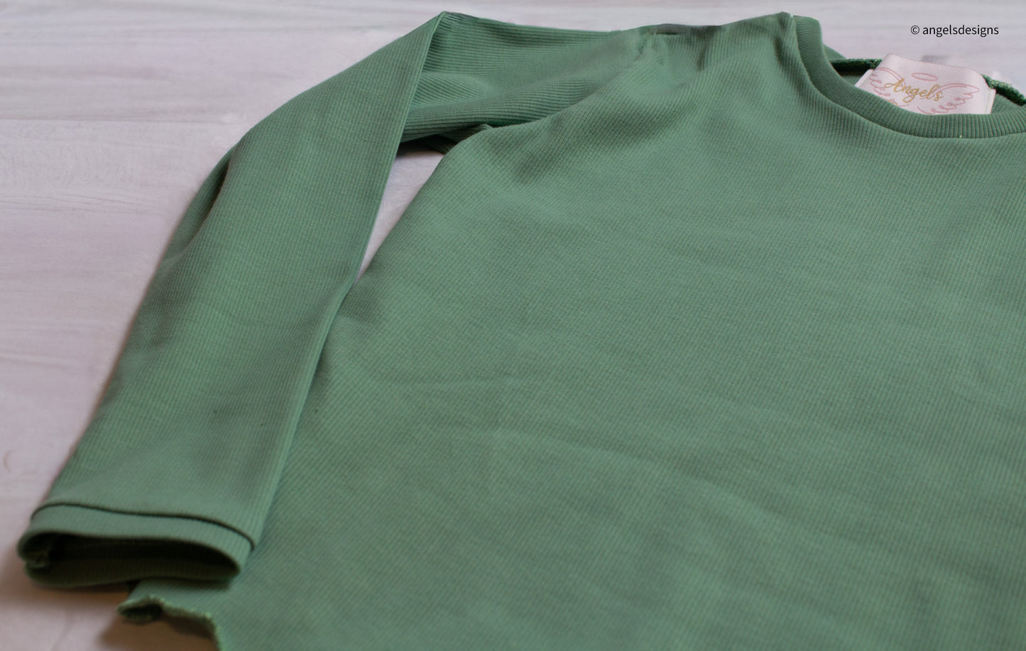 Gabby Top- Little Girl's Knit Long Sleeve Crop Top