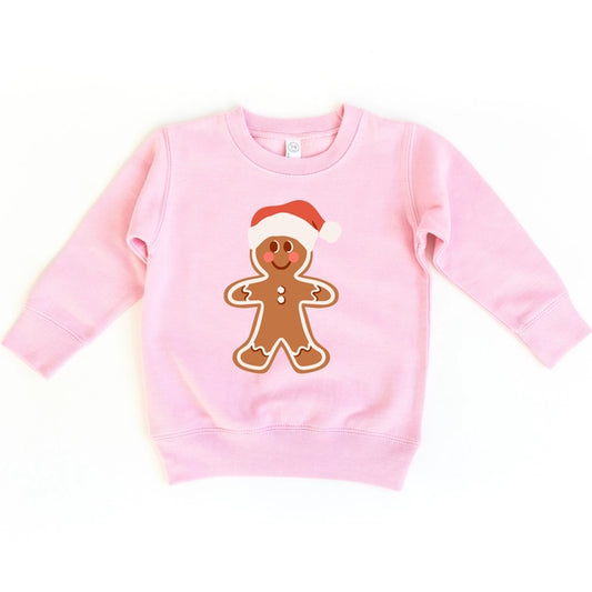 Girl's Pink Gingerbread Sweatshirt