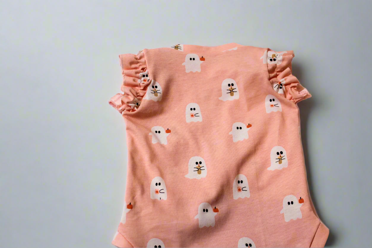 Girl's Coffee Ghost Onesie