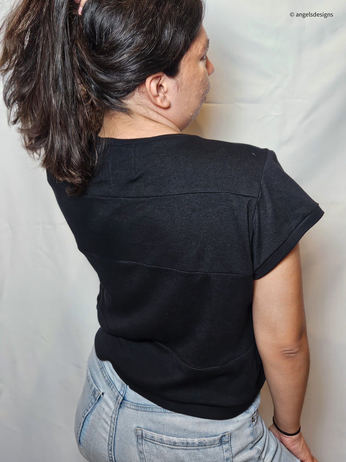 Women's Casual Patch Work Tee
