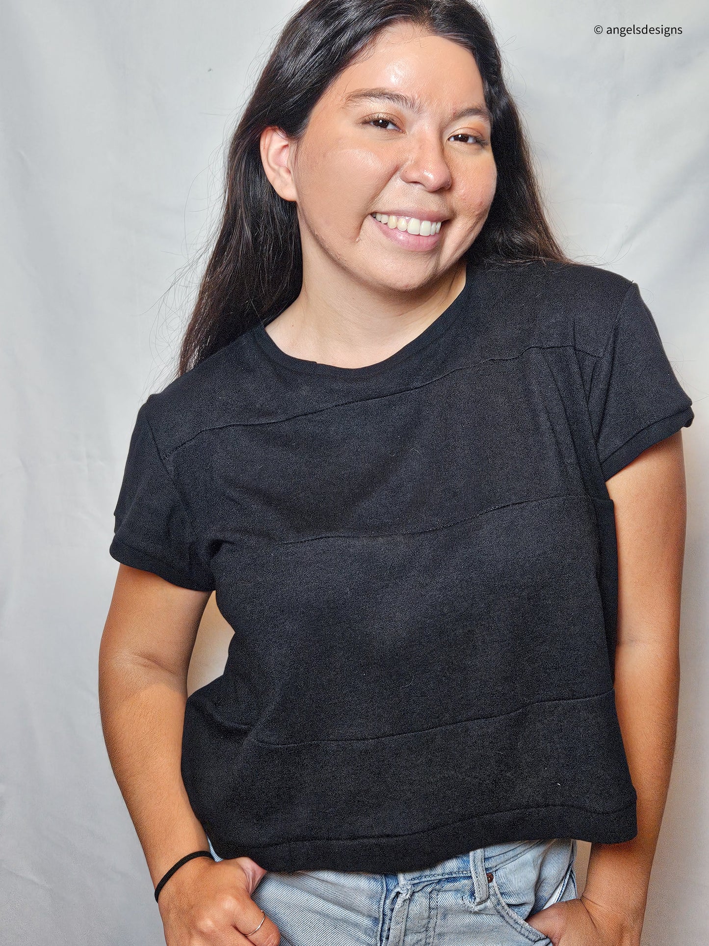 Women's Casual Patch Work Tee
