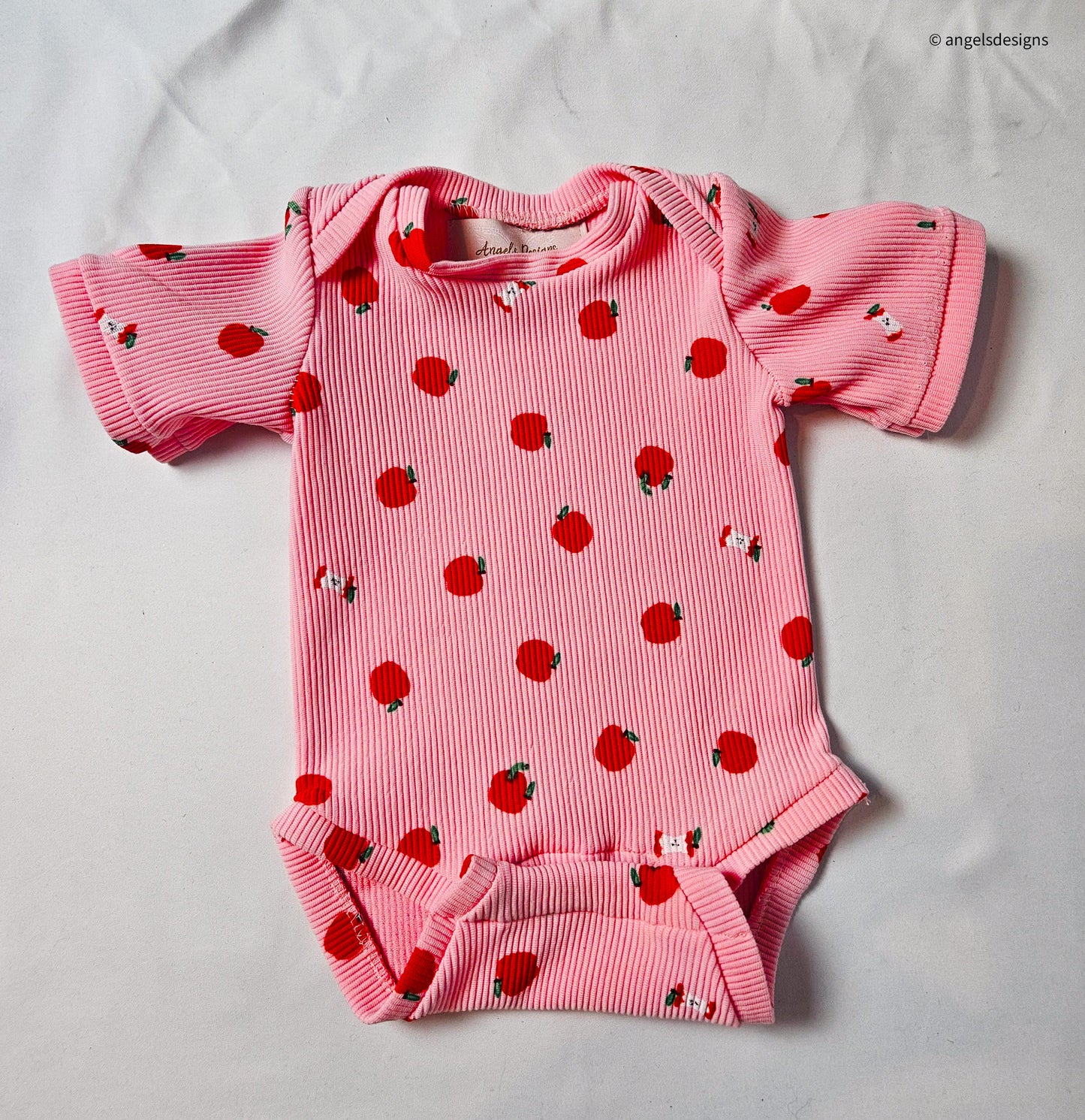 Apple short sleeve onesie