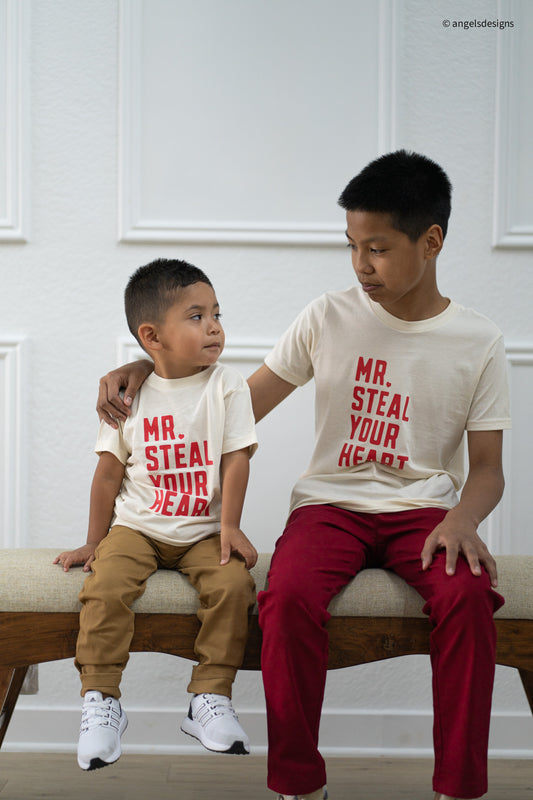 Mr. Steal your heart boys cotton t-shirt
