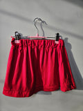 Girl's Red Elastic Skirt with undershorts