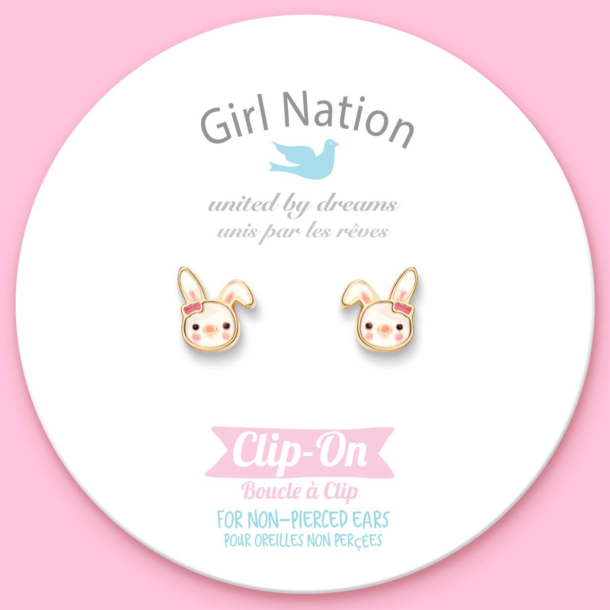 CLIP ON Cutie Earrings | Bouncy Bunny