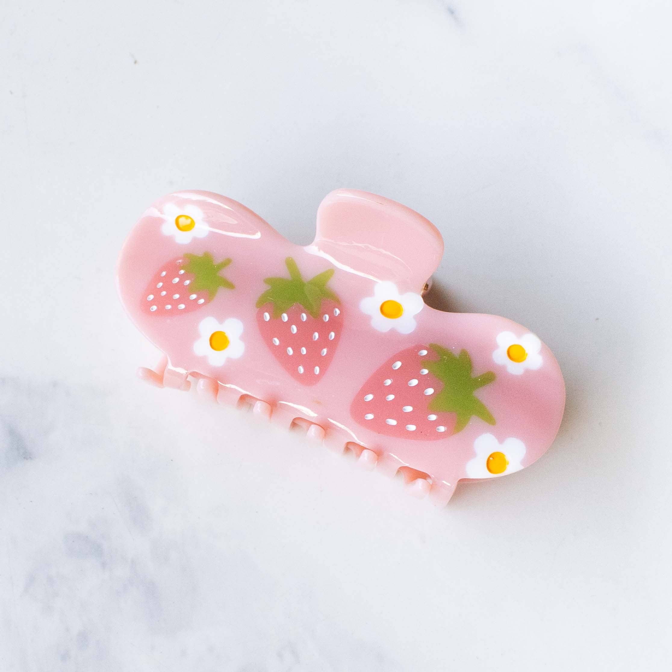 Eco Strawberry Farms Curved Hair Claw Clip