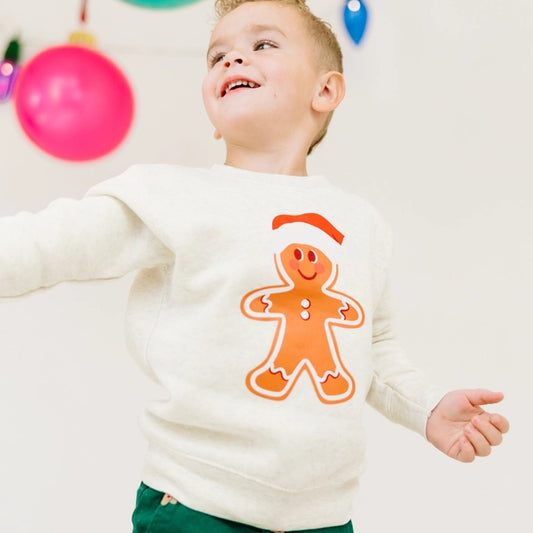 Boy's Gingerbread Christmas Sweatshirt