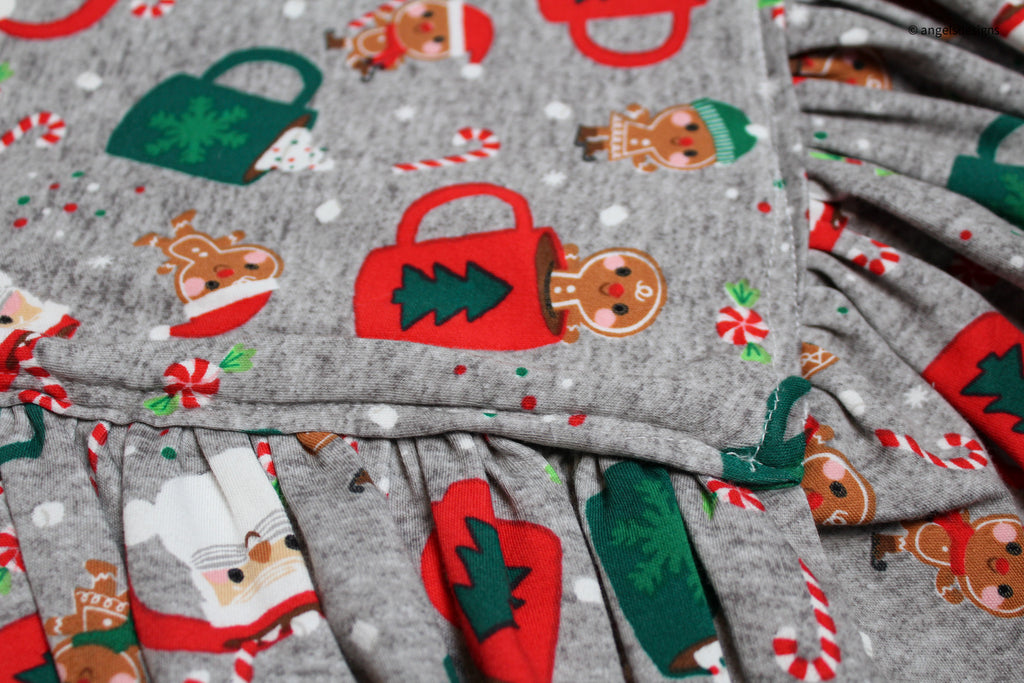 Super Soft Christmas Baby blanket with ruffles