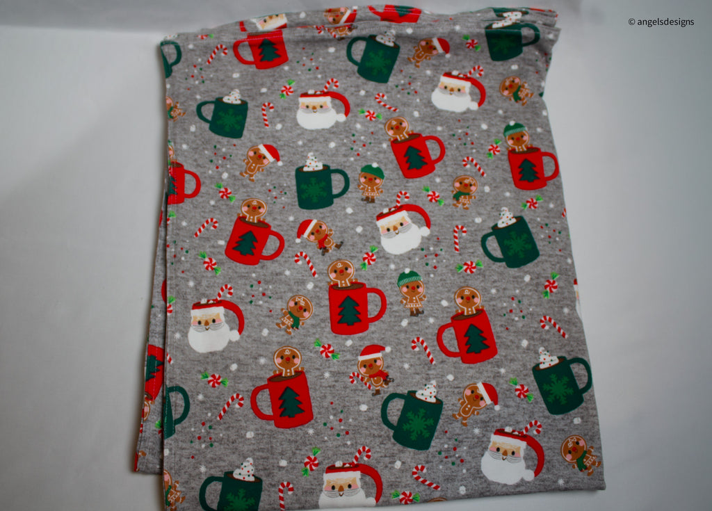 Super Soft Christmas Baby blanket with ruffles
