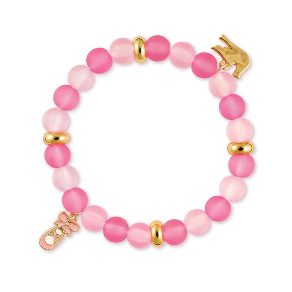 Pink Ballet Shoe Bracelet