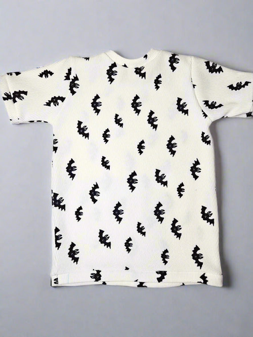 Boy's Bat pattern Casual Tee