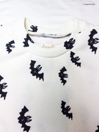 Boy's Bat pattern Casual Tee