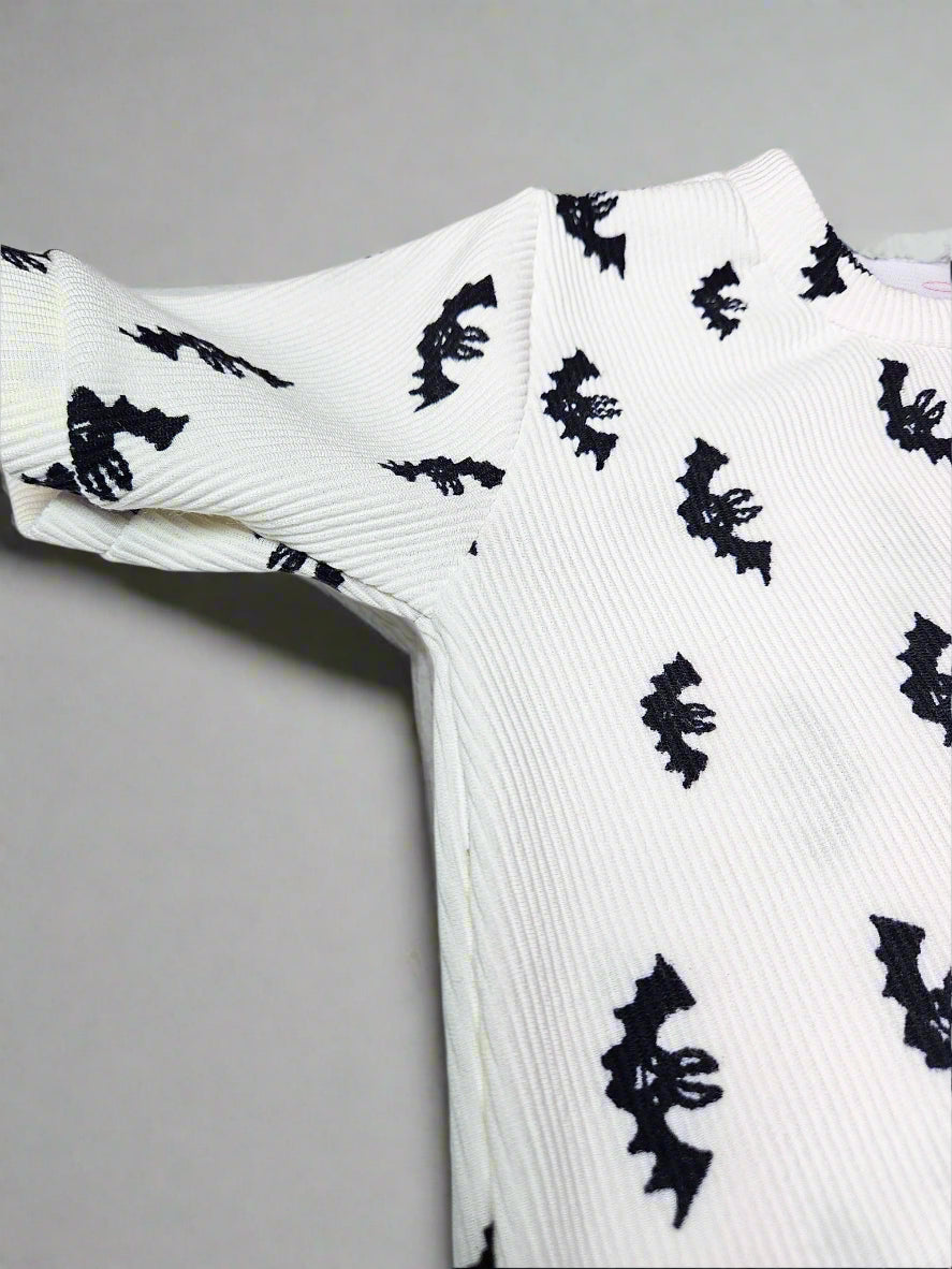 Boy's Bat pattern Casual Tee