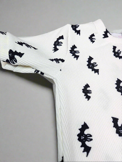 Boy's Bat pattern Casual Tee