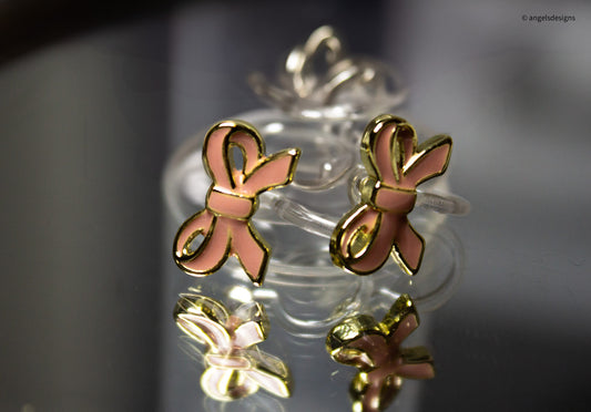 Girl's Clip on Bow Earrings