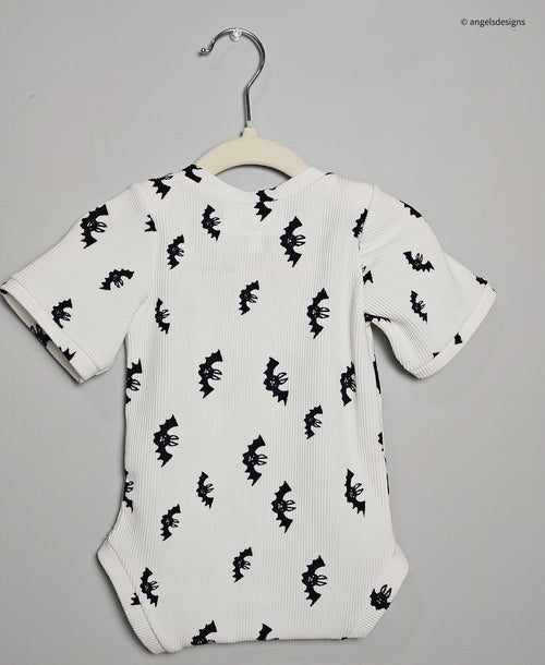 Boy's Bat pattern onesie