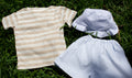Boys beige and white casual tee