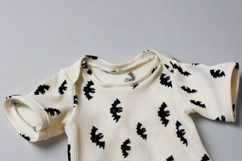 Boy's Bat pattern onesie