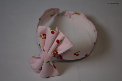 Girls Bow headbands | Made from leftover fabric|