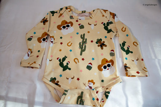 Unisex Baby Christmas Country Bodysuit