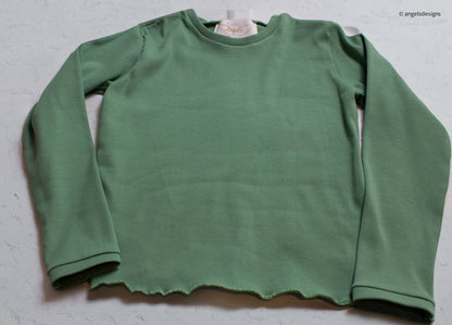 Gabby Top- Little Girl's Knit Long Sleeve Crop Top
