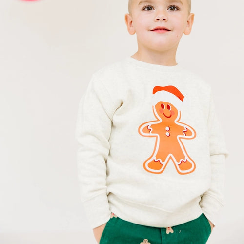 Boy's Gingerbread Christmas Sweatshirt