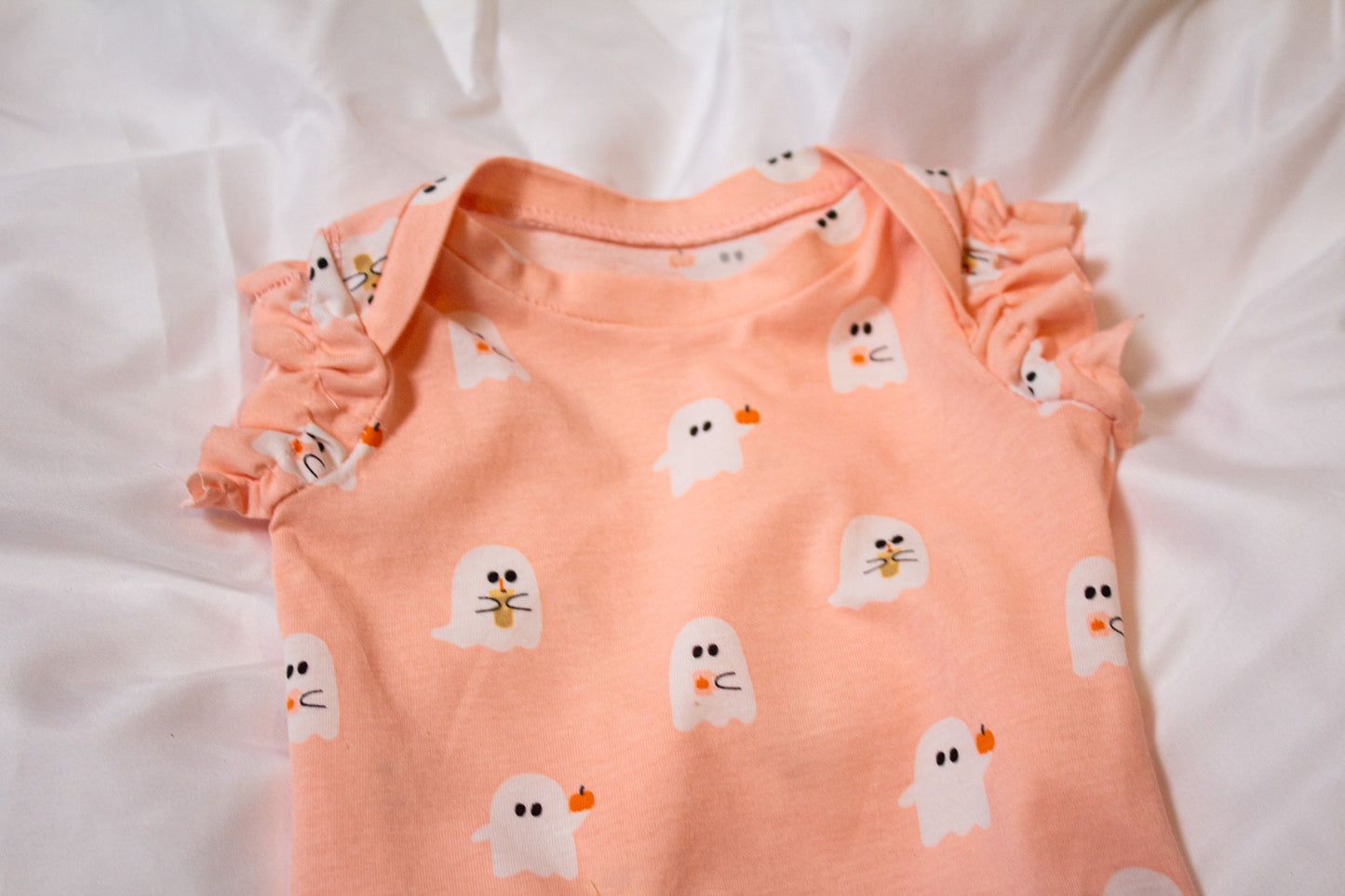 Girl's Coffee Ghost Onesie