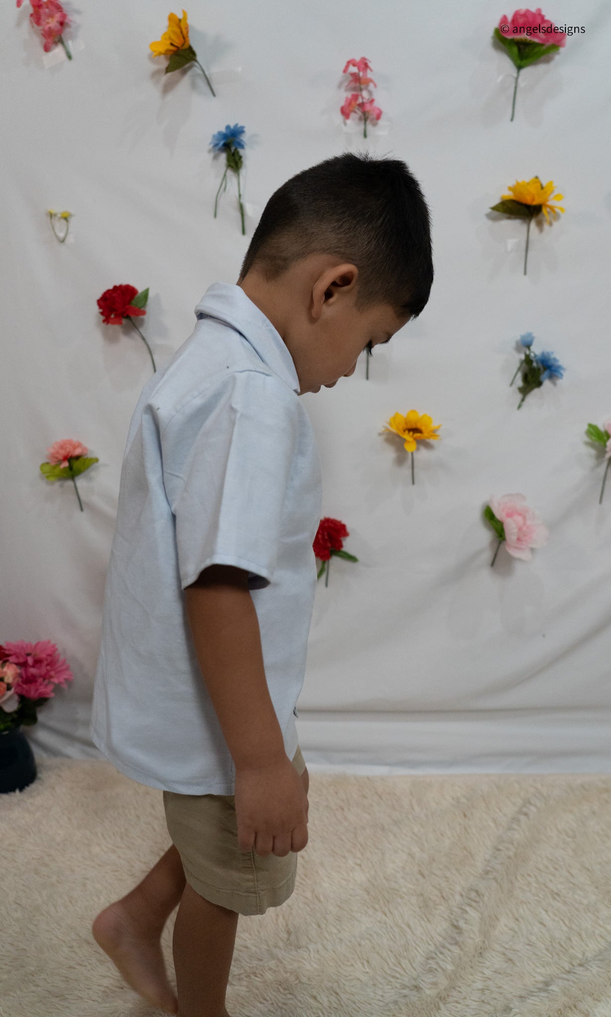 Boy's Short sleeve Button up top