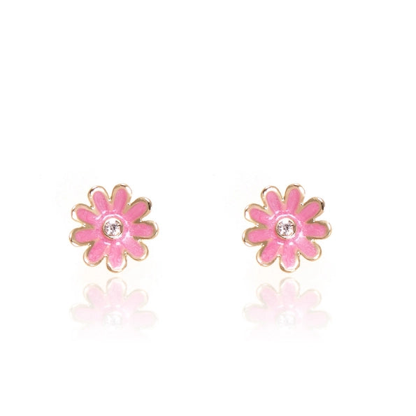 Pink Daisy Cutie Stud Earrings