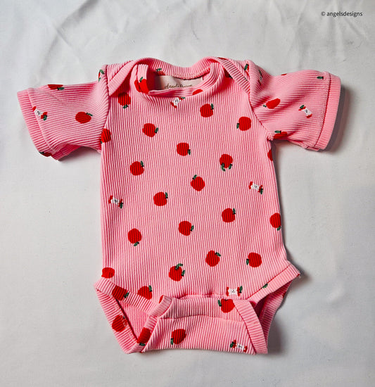 Apple short sleeve onesie