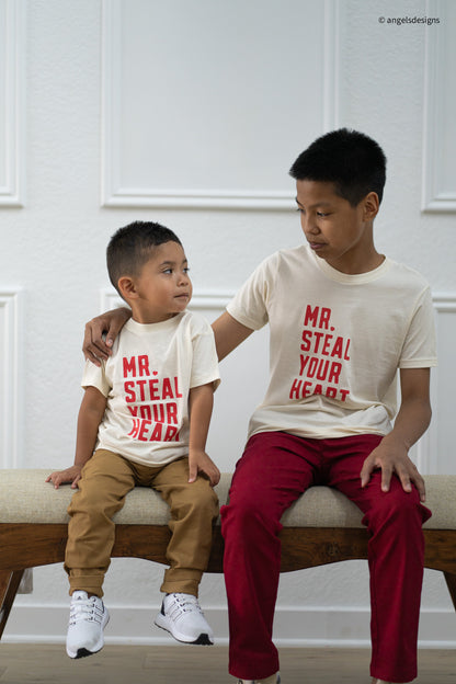 Mr. Steal your heart boys cotton t-shirt