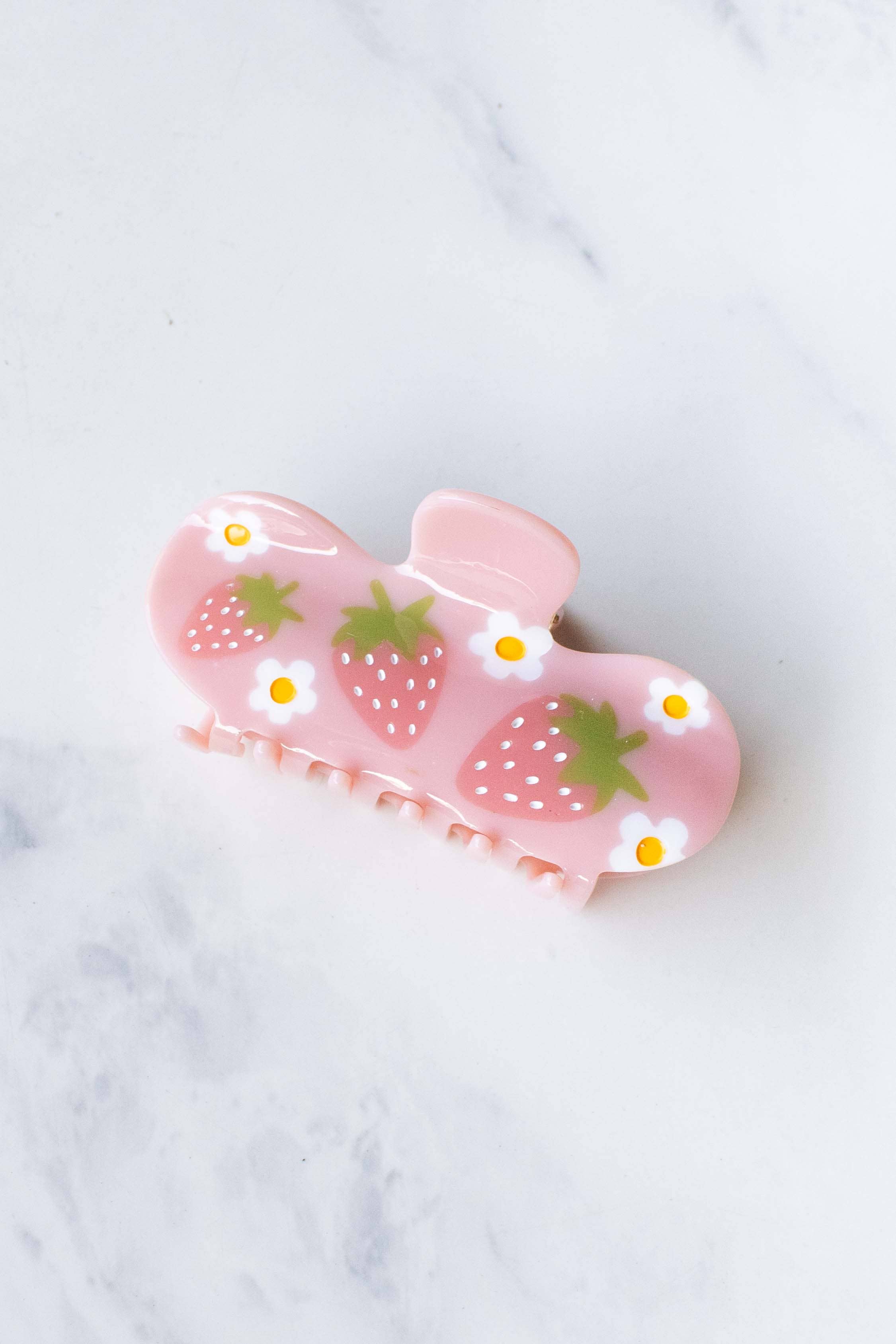 Eco Strawberry Farms Curved Hair Claw Clip