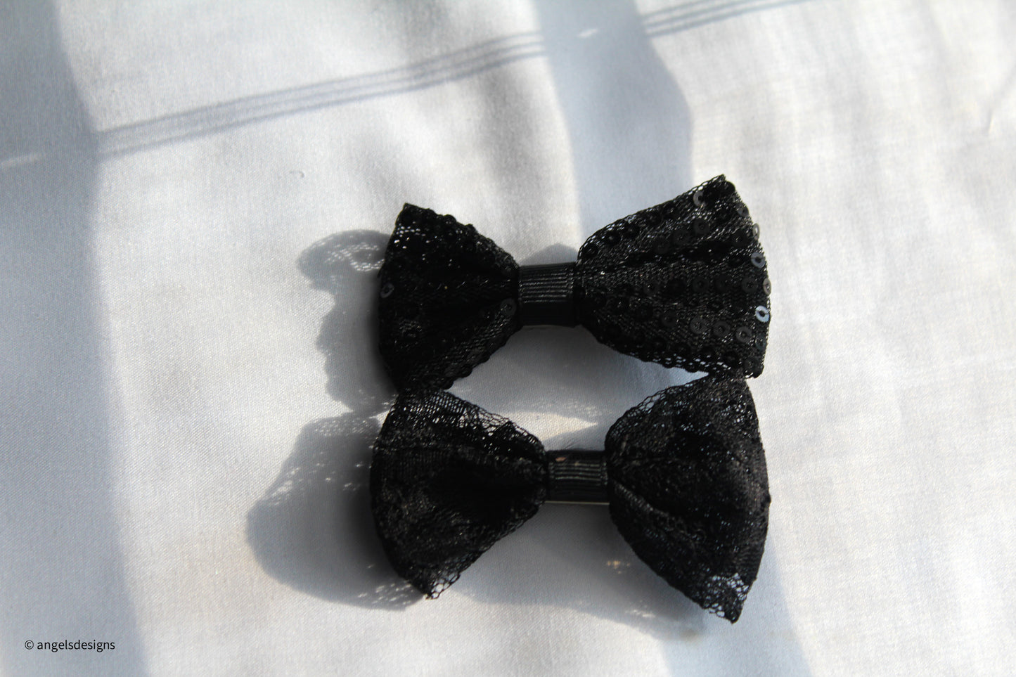 Pigtail Fabric and Ribbon hair bows