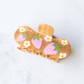 Eco Strawberry Farms Curved Hair Claw Clip