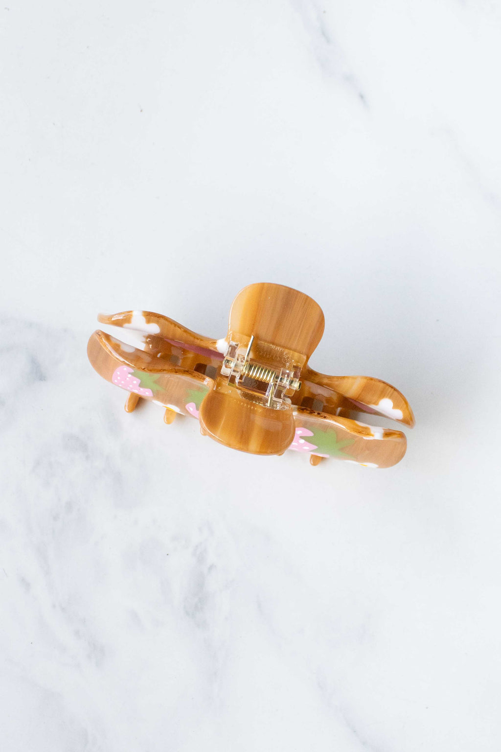 Eco Strawberry Farms Curved Hair Claw Clip