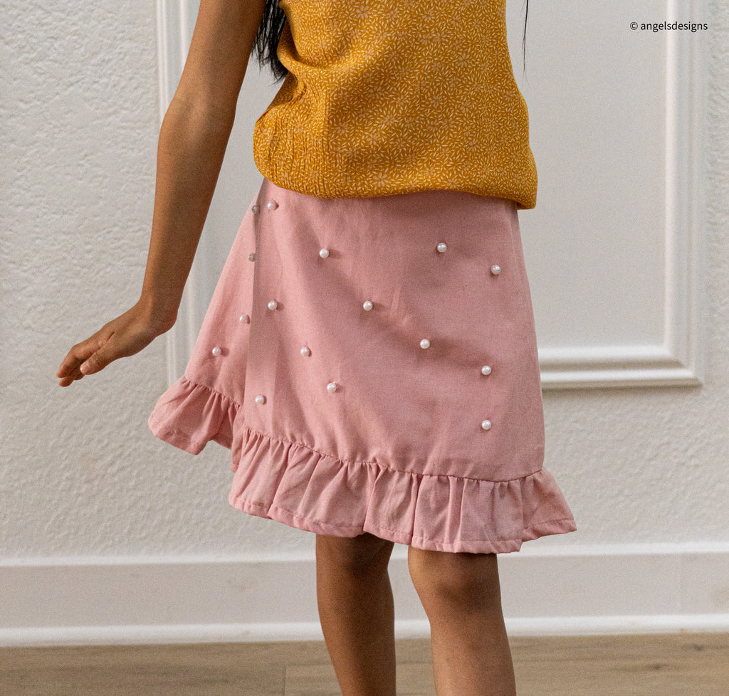 Pearl Ruffled Elastic skirt