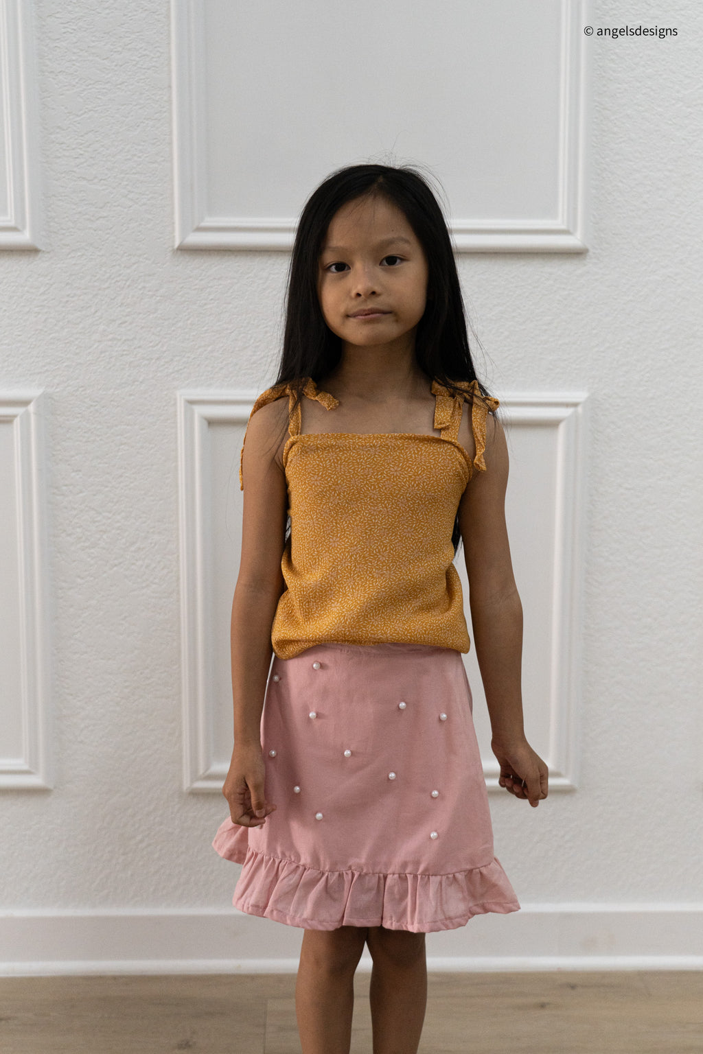 Pearl Ruffled Elastic skirt