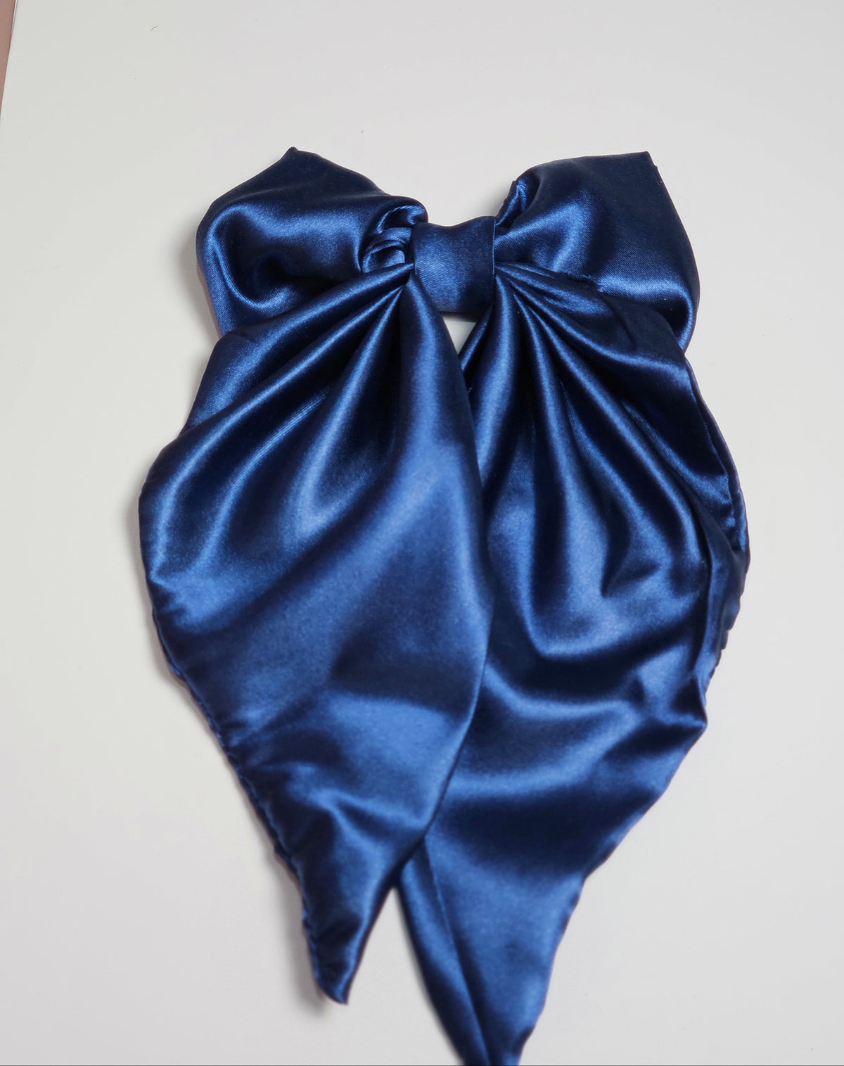 Little Girl's Hair Bow with tails | Made from leftover fabric scraps