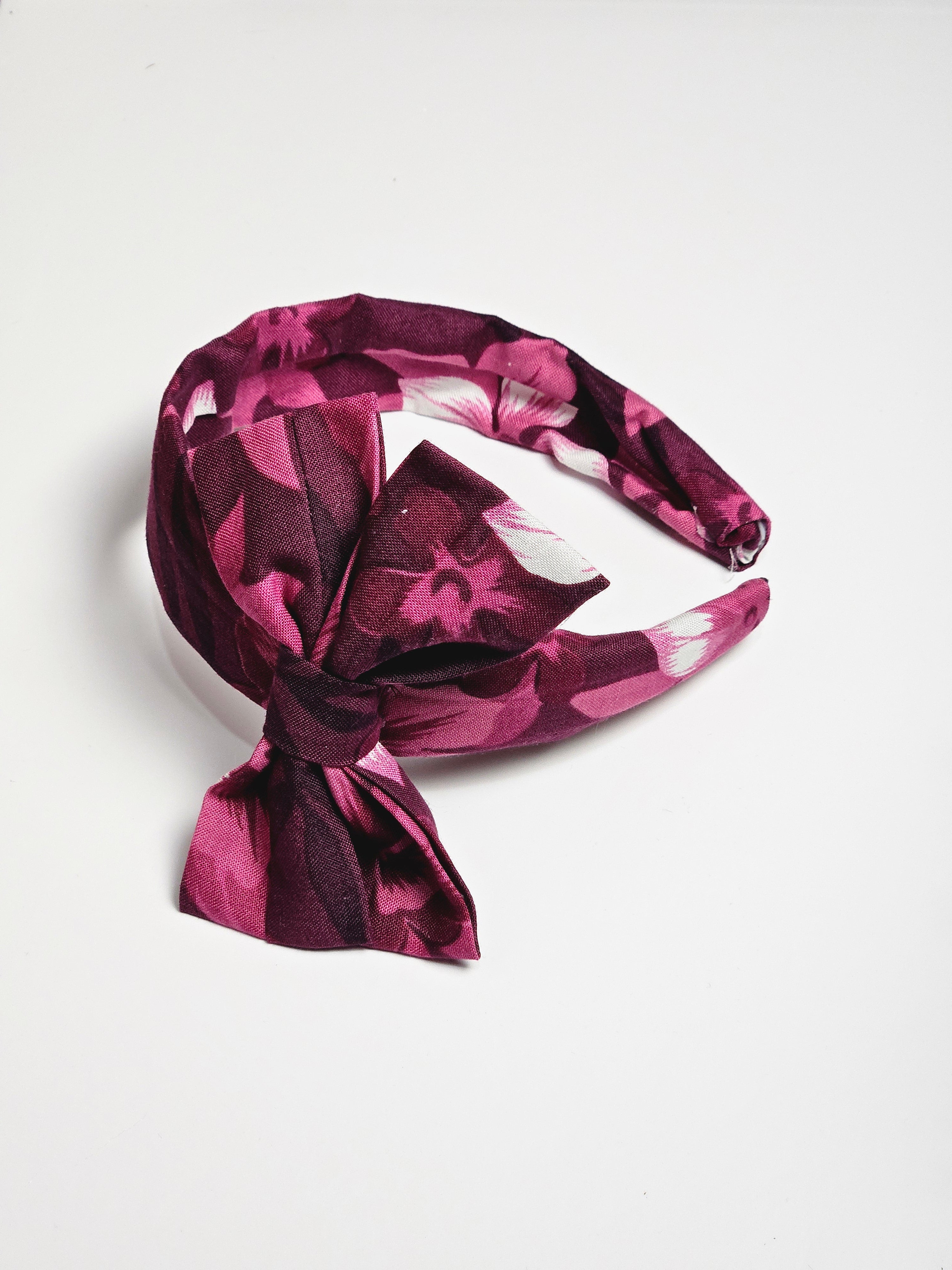 Girls Fabric Bow Headbands