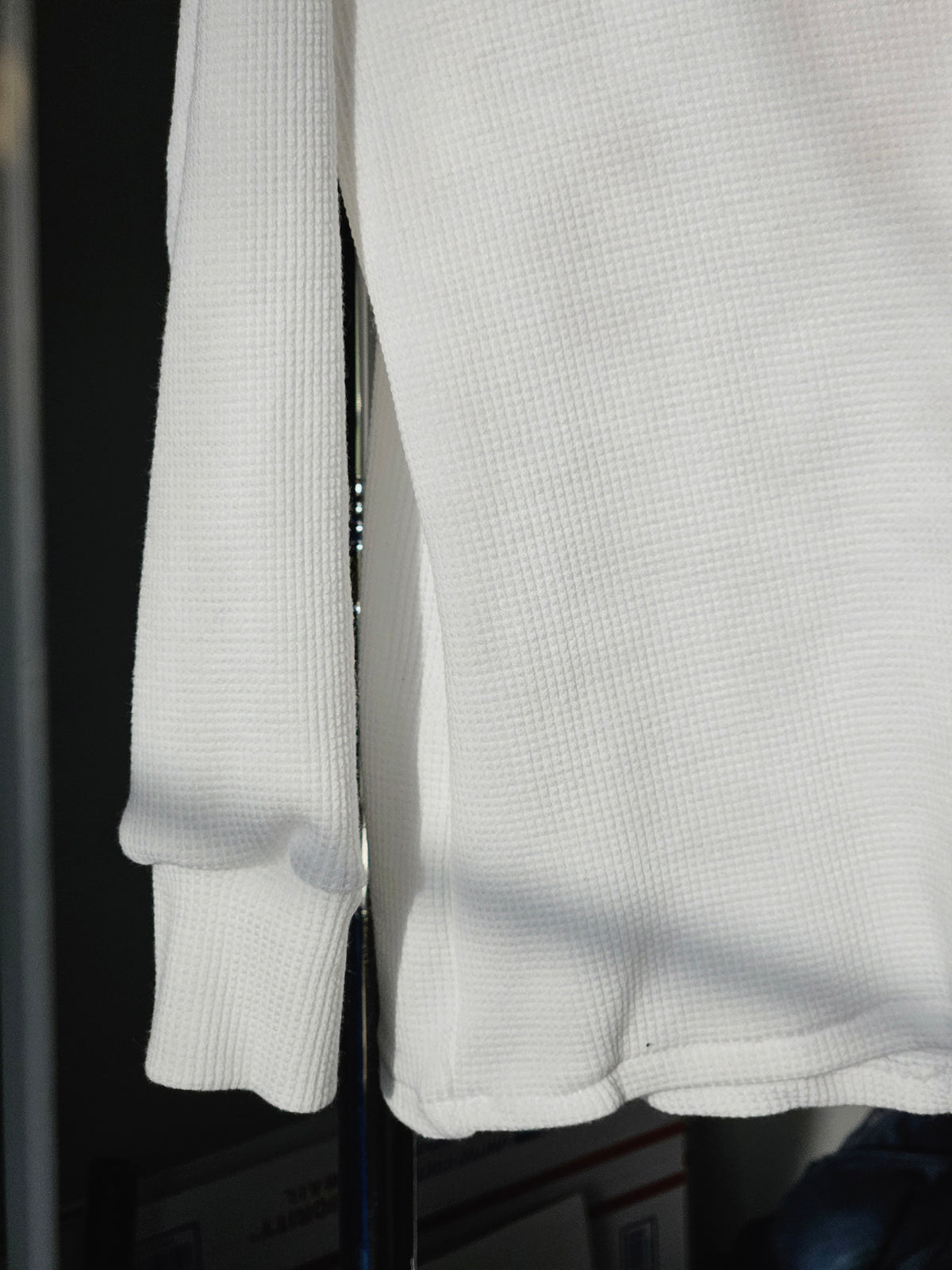 Girl's white long sleeve top
